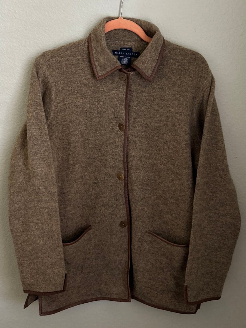 Ralph Lauren "Blue Label" ~ Hand Knit ~ Cashmere Blend ~ Jacket / Blazer ~ 6